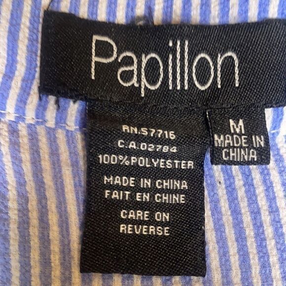 Papillon Tunic Blue White Stripe blouse - Picture 6 of 6